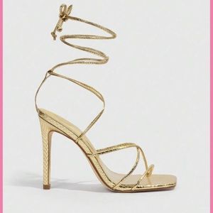 Shein gold heels